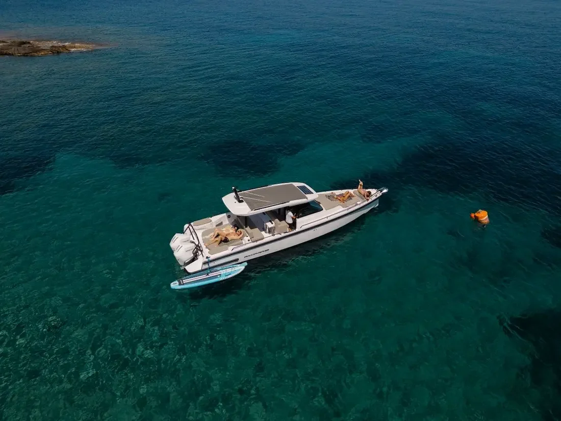 Enjoy sunset in Cape Sounio & Patroklos Island with private boat